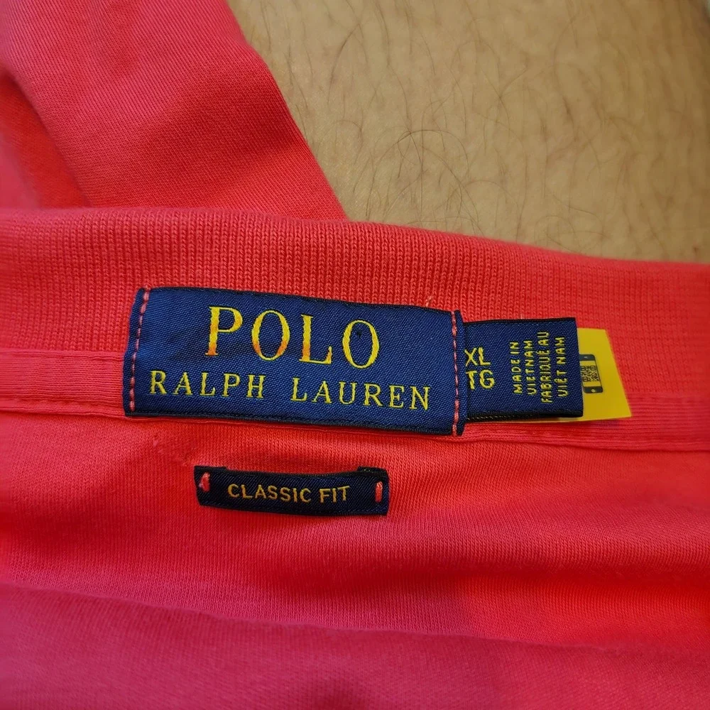 Polo Ralph Lauren XL Classic Fit Red Short Sleeve Pique Polo Shirt Pony Logo